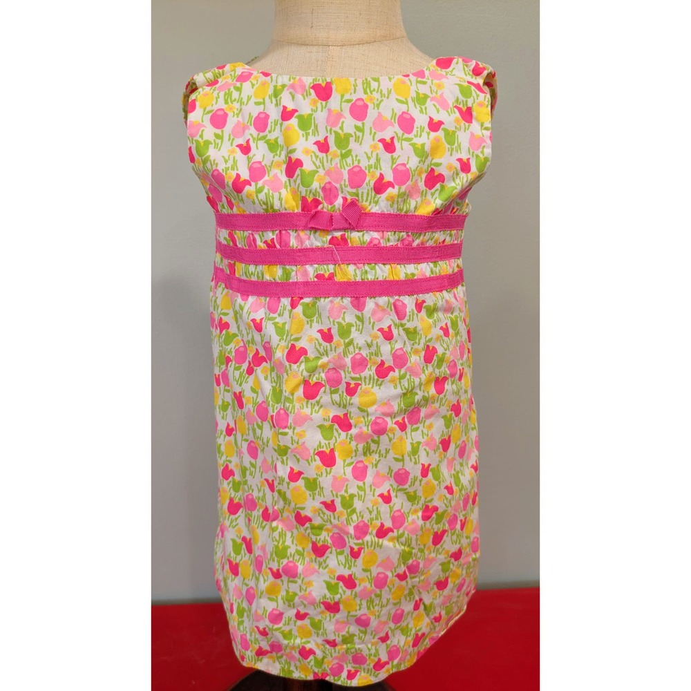 Lilly Pulitzer Tulip Print Dress 2T, 100% cotton